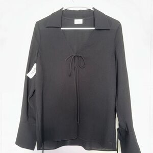 NWT Black Women's Tie Top